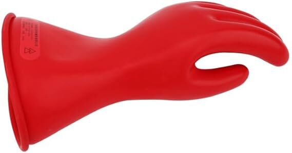 Natural Rubber Latex Class 0 Insulating Glove with Straight Cuff, Work, 11" Length, Size 8, Black (1 Pair) Natural Rubber Latex Class 0 Insulating Glove with Straight Cuff, Work, 11" Length, Size 8, Black (1 Pair)