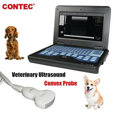 us portátil veterinario B-escáner de ultrasonido animales pequeños sonda convexa de 3,5 mhz + bolsa