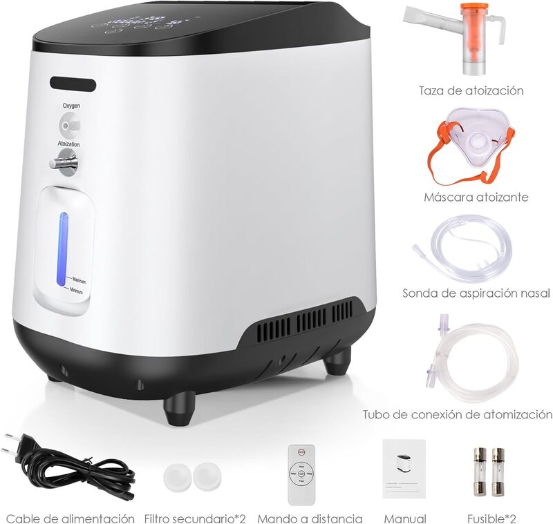 Enriquecedor Portátil, 30-90% máquina ajustable 1-7L