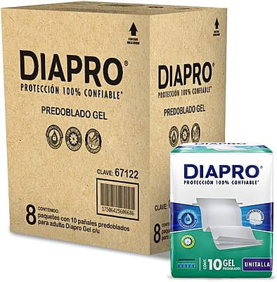 DIAPRO PROTECTOR DE CAMA GEL Unitalla c/10 Pzs.