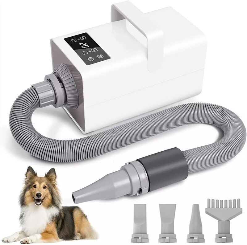 Secadora para Perro de Pelo Profesional con Visualización LED, Secadora para Perro de Pelo Profesional con Visualización LED,