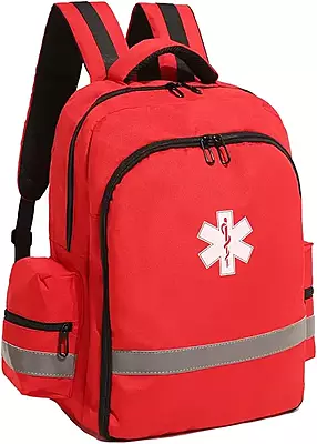 Botiquín Mochila para Espalda First Aid Azul Rey