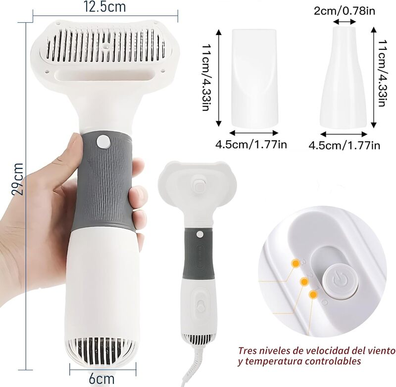 Secadora para Perro de Pelo Profesional con Visualización LED, Secadora para Perro de Pelo Profesional con Visualización LED,