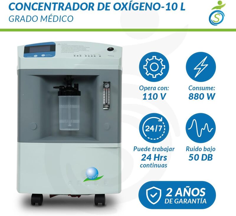 Concentrador de Oxigeno 10 Lts