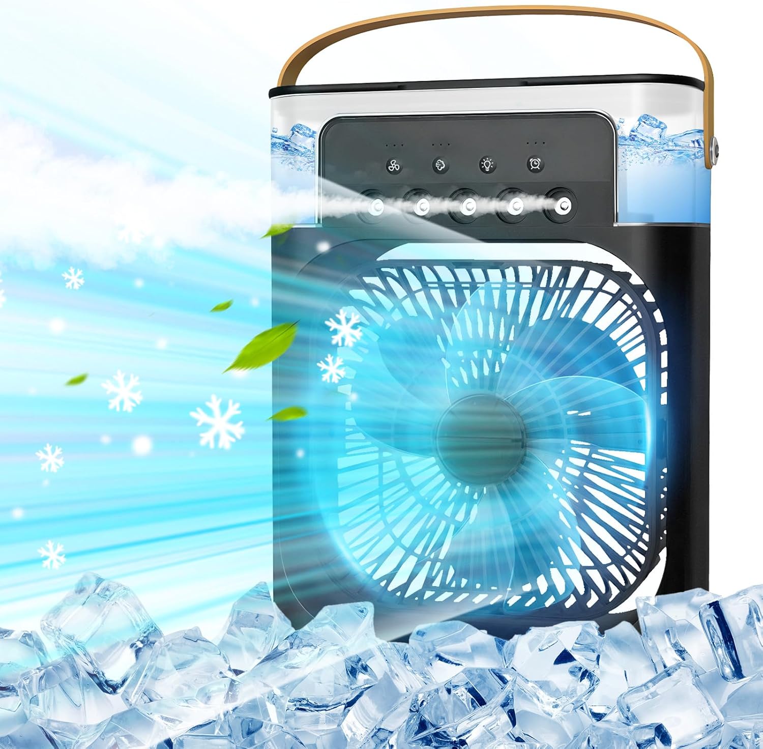 Ventilador Portatil,Mini Enfriador de Aire Por Evaporación,Refrigeración Ventilador Portatil,Mini Enfriador de Aire Por Evaporación,Refrigeración