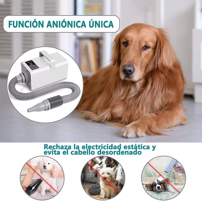 Secadora para Perro de Pelo Profesional con Visualización LED, Secadora para Perro de Pelo Profesional con Visualización LED,