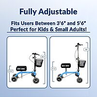 Kids and Small Adult Knee Walker Child Knee Scooter