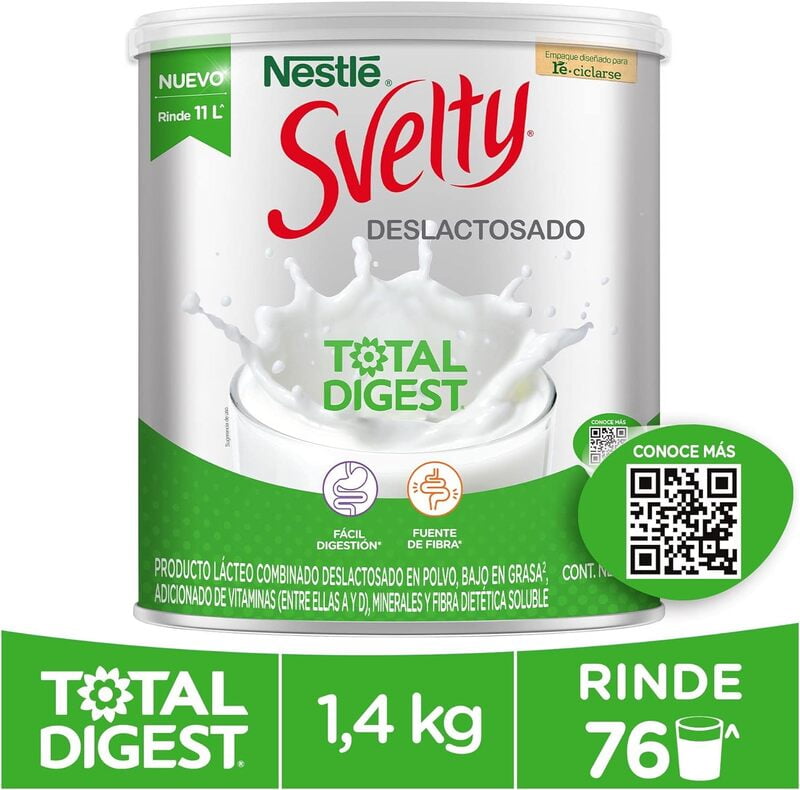 Svelty total digest deslactosado light en polvo 1.4 kg Svelty total digest deslactosado light en polvo 1.4 kg