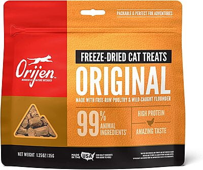 Freeze-Dried Cat Treats, Original, Biologically Appropriate & Grain Free, 1.25 Ounces