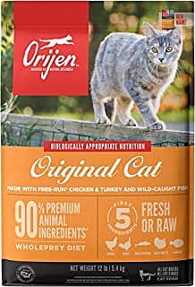 Dry Cat Food, Cat & Kitten, Biologically Appropriate & Grain Free, 12 Pounds