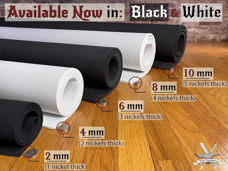 Espuma – 5 mm (1 mm a 10 mm) – Negro o Blanco – Hoja de 14 x 39 pulgadas – Espuma de podología de ultra alta densidad 85 kg/m3 Espuma – 5 mm (1 mm a 10 mm) – Negro o Blanco – Hoja de 14 x 39 pulgadas – Espuma de podología de ultra alta densidad 85 kg/m3