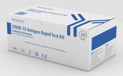 Kit de prueba rápida de antígenos COVID-19 de SG Diagnostics (uso profesional)