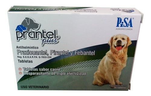 Prantel Plus 10 kg C/20 Tabs. - desparasitante para perros