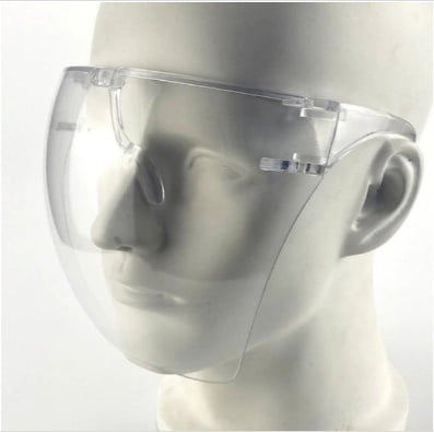 Careta protectora facial de policarbonato, soporte de lente transparente infantil 1pz.