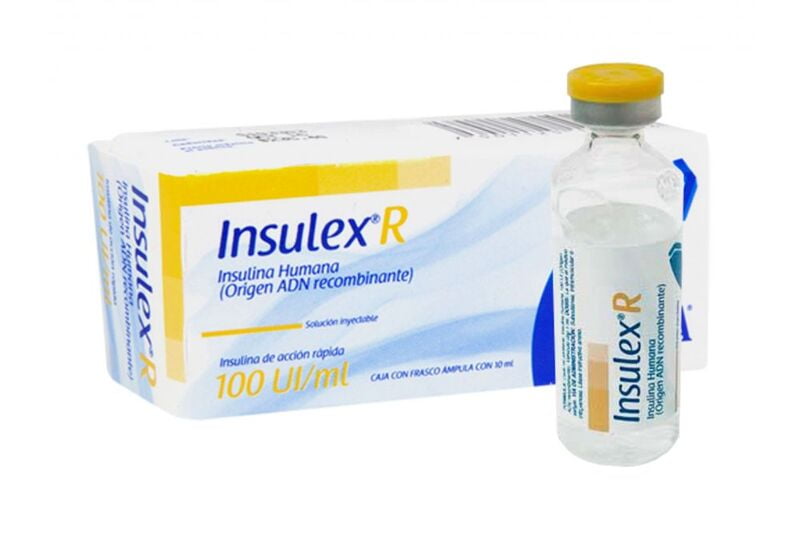 INSULEX R INYECCIÓN 10 PIEZAS FRASCO