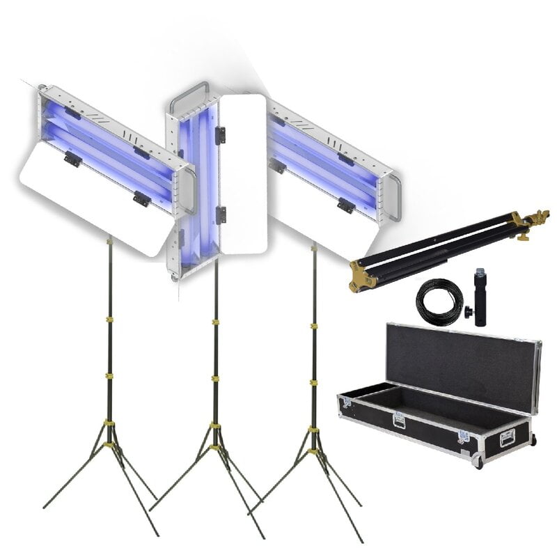 Sanitizer UV-C® 2x25 Portátil con Sensor y Temporizador (Móvil) KIT 3 - 50W Sanitizer UV-C® 2x25 Portátil con Sensor y Temporizador (Móvil) KIT 3 - 50W