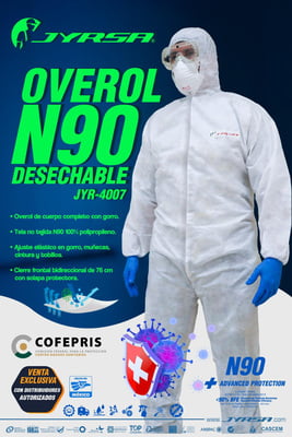 Overol Desechable,Polipropileno,XG