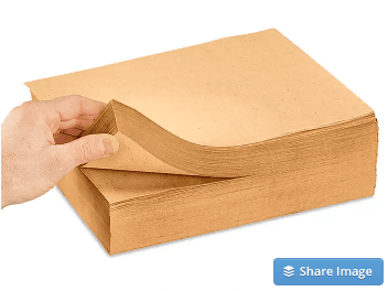 Hojas de Papel Kraft de 30 lb - 8 1⁄2 x 11"