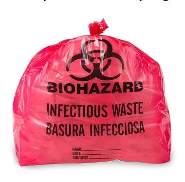 Bolsa para Basura Biopeligrosa - 7-10 Gal