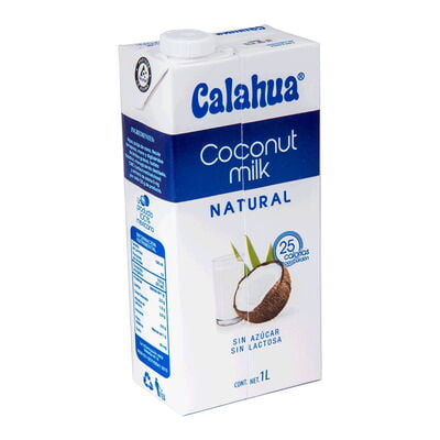 Calahua, Leche de Coco Natural, 6 Piezas de 1L