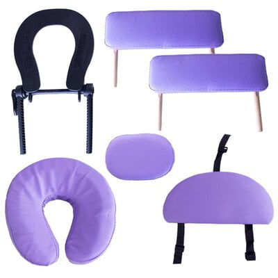 Cama de masaje Morado Portatil plegable con accesorios