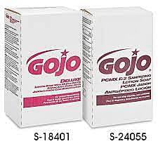GOJO® E-2 Caja de Repuesto de Jabón Desinfectante para Manos - 2,000 ml