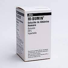 HI-BUMIN 20% 50 ML SOL INY CORRUGADO C/100 PZ.. Albumina Humana