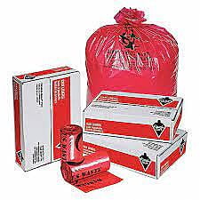 Bolsa para Basura Rojo 30 gal. Super Pesado 30\ x 37\" con 10 Rollos por Paquete"