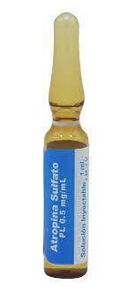AMIXTERIA ATROPINA 1 MG SOL INY C/50 AMPOLLETAS