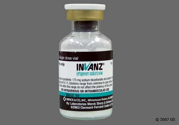 INVANZ INYECCIÓN 1 SOLUCIÓN FRASCO ÁMPULA