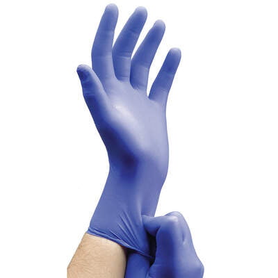 guantes de nitrilo color mediano 100 pcs