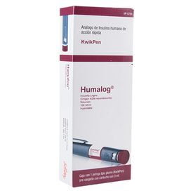 HUMALOG KWIKPEN SOLUCIÓN INYECTABLE 3 ML CAJA