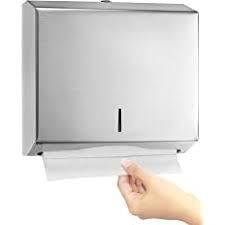 Despachador de Toallas de Papel Manual para Toalla Interdoblada Acero Inoxidable Plateado Despachador de Toallas de Papel Manual para Toalla Interdoblada Acero Inoxidable Plateado
