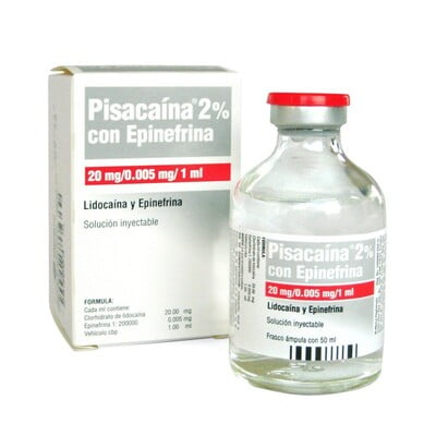 Lidocaína 2% con Epinefrina 50 ml