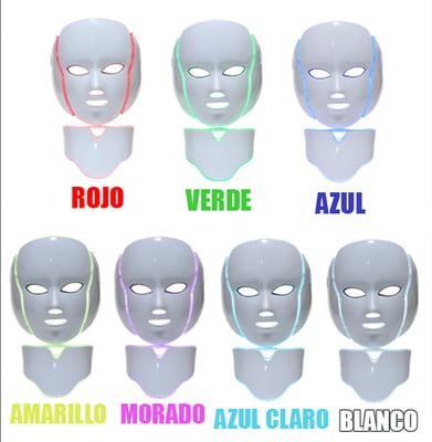 Máscara facial LED