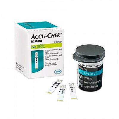 Tiras Reactivas Glucosa Accu-Chek Instant 50 Pzas.