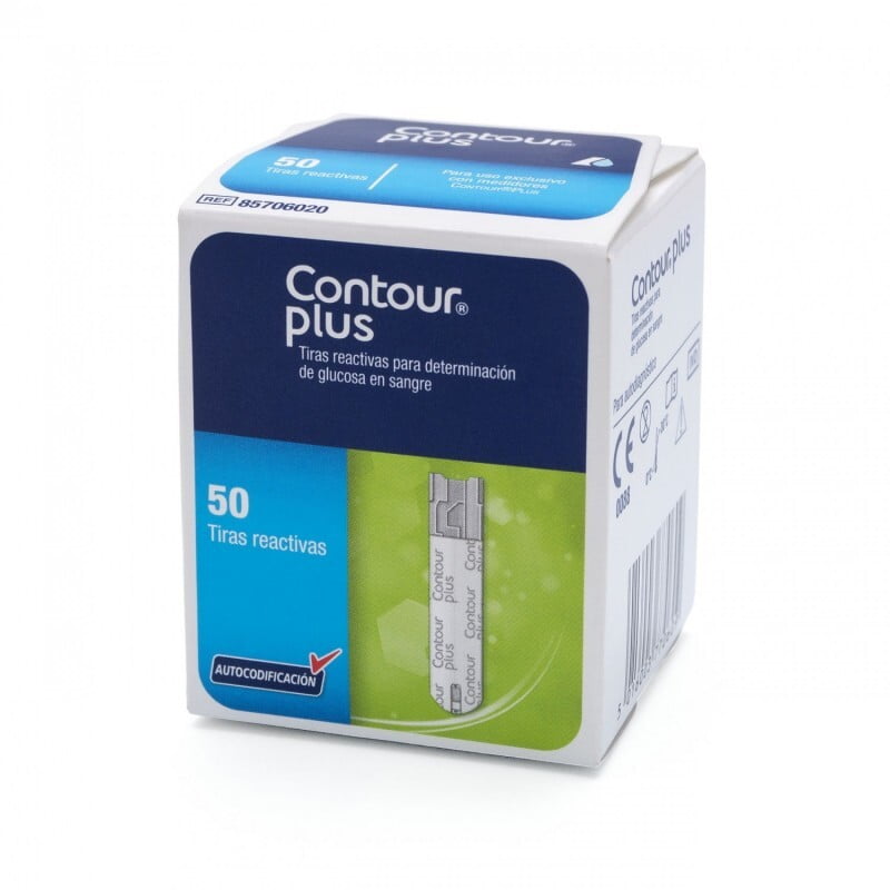 Tiras Reactivas Glucosa Contour Plus 50 Piezas